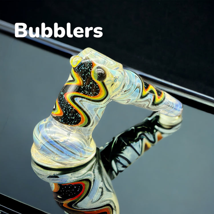 hand bubbler glass pipes 