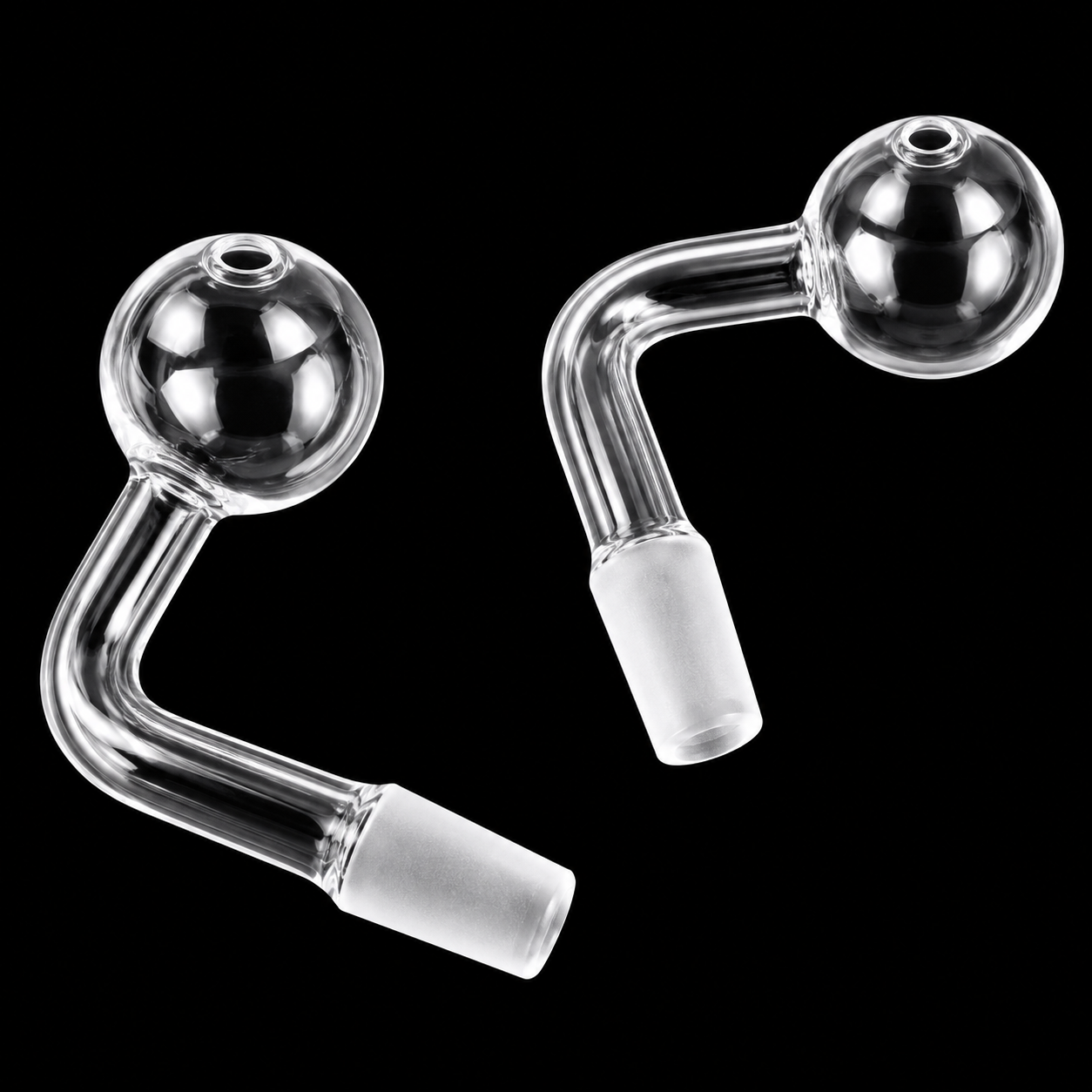 2-Pack Glass Oil Burner Pipe Attachments – Water Pipe Slides