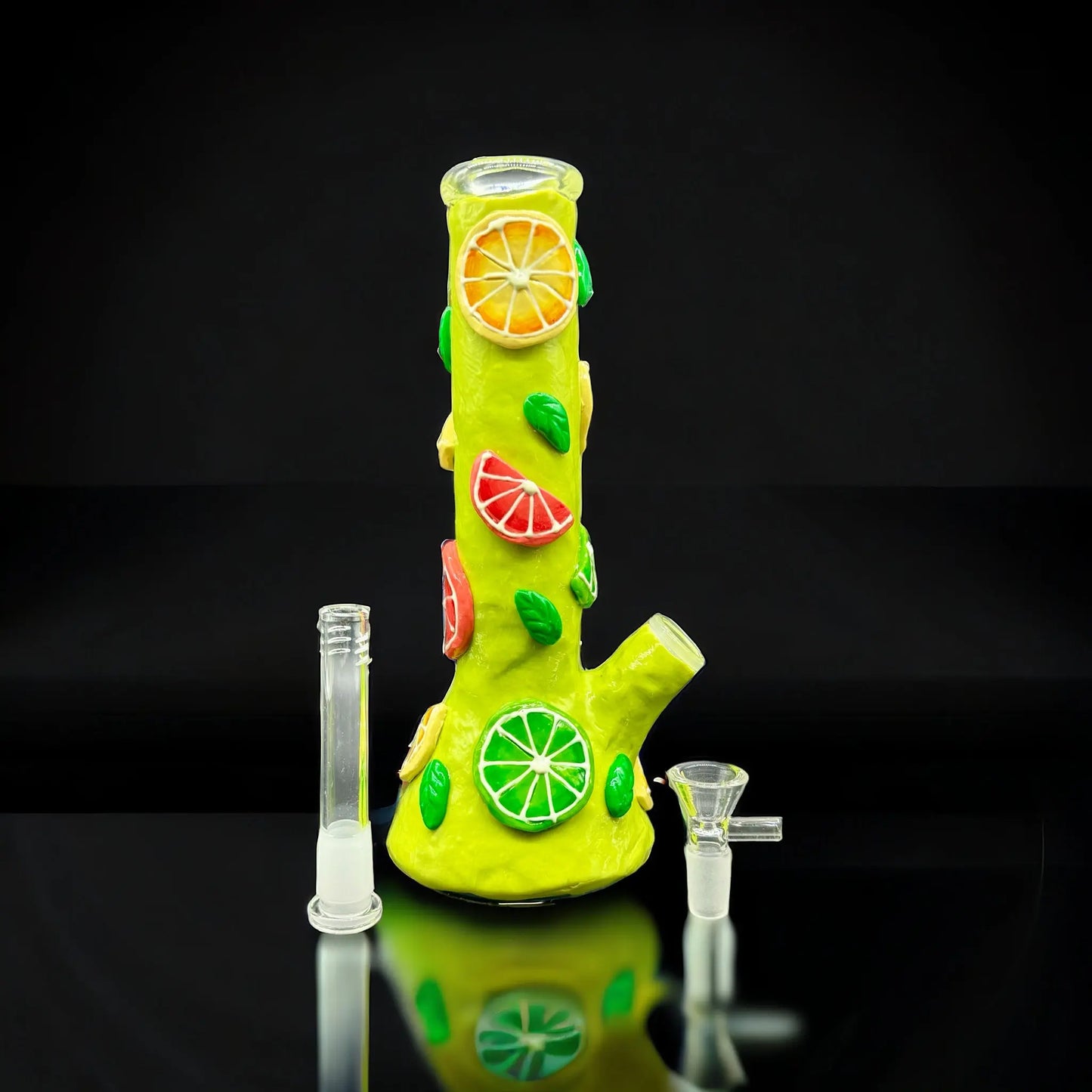 3D Lemon & Lime Glow in the Dark Beaker yellow