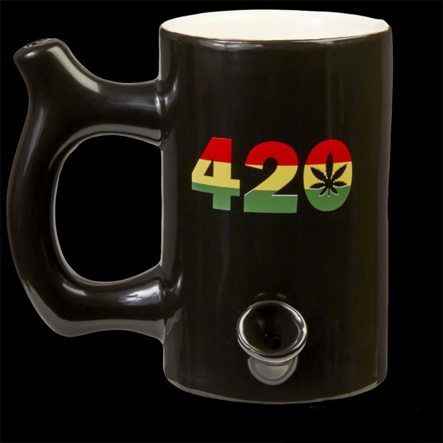 420 black mug pipes