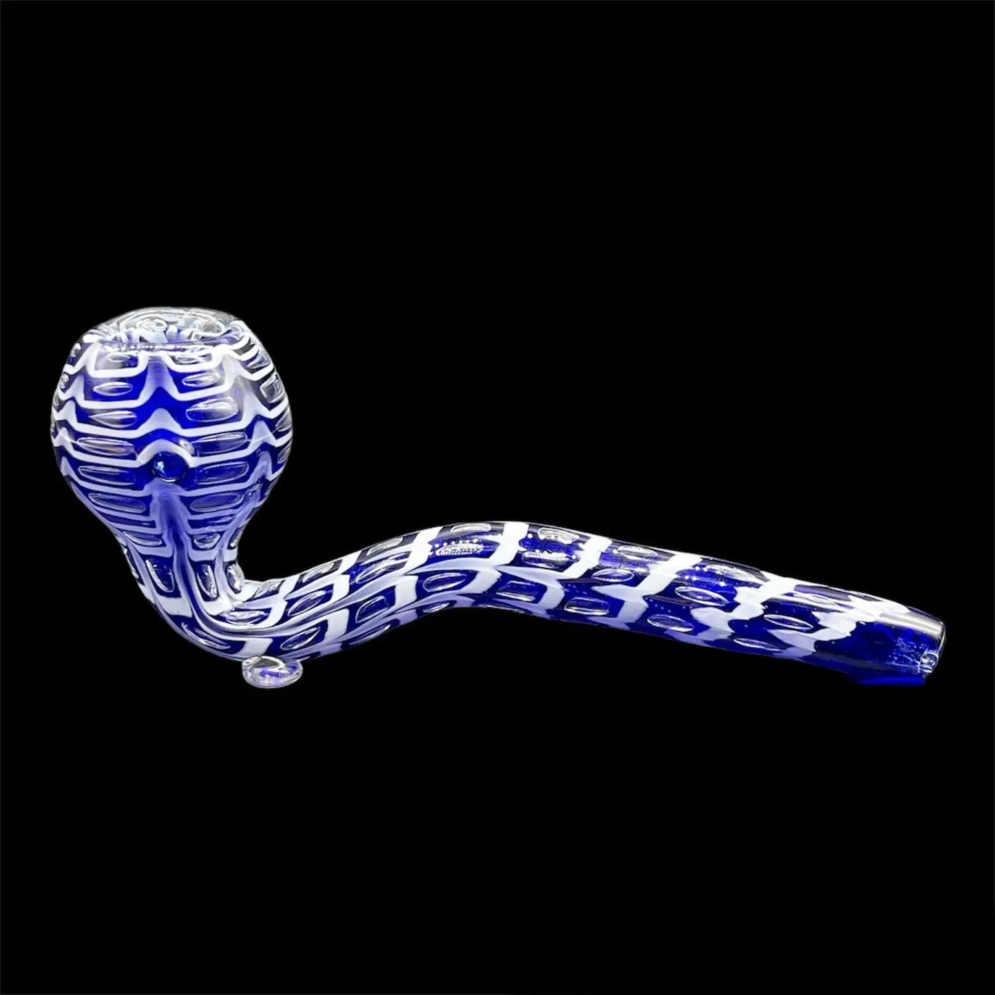 Blue Unique Sherlock Glass Pipes 7.5''