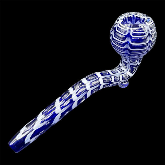 Blue Unique Sherlock Glass Pipes 7.5''
