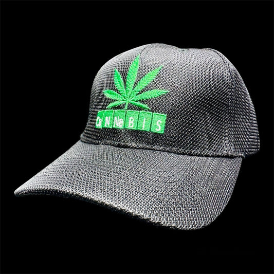 Canabis Leaf Black Hat