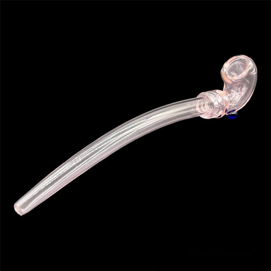 Colored Long Sherlock Glass Pipes 9» pink