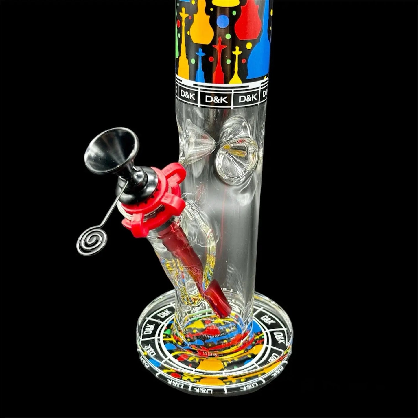 D&K Straight Tube Bong 12"