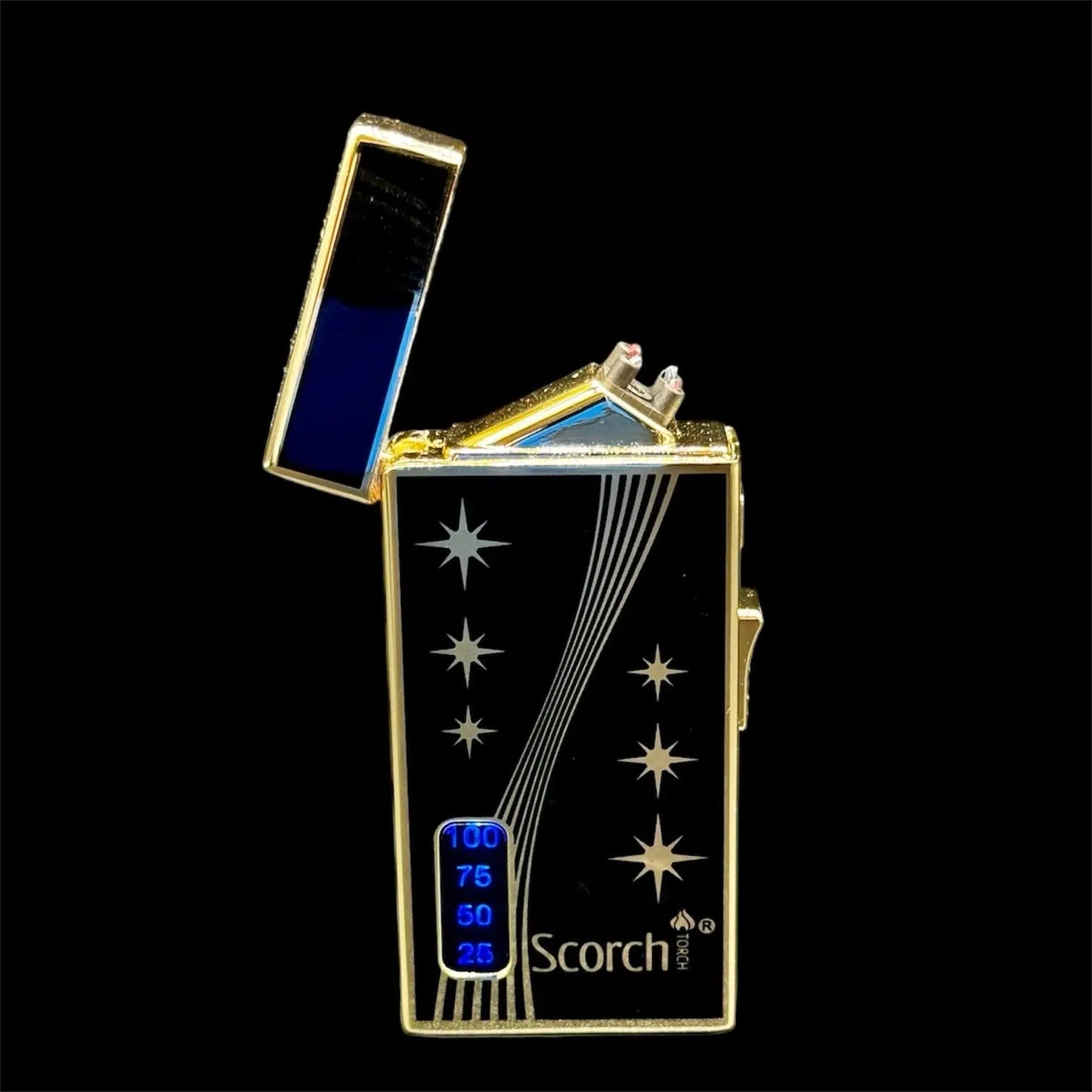 Dual Function Torch & Dual Arc Lighter 61762 black & stars