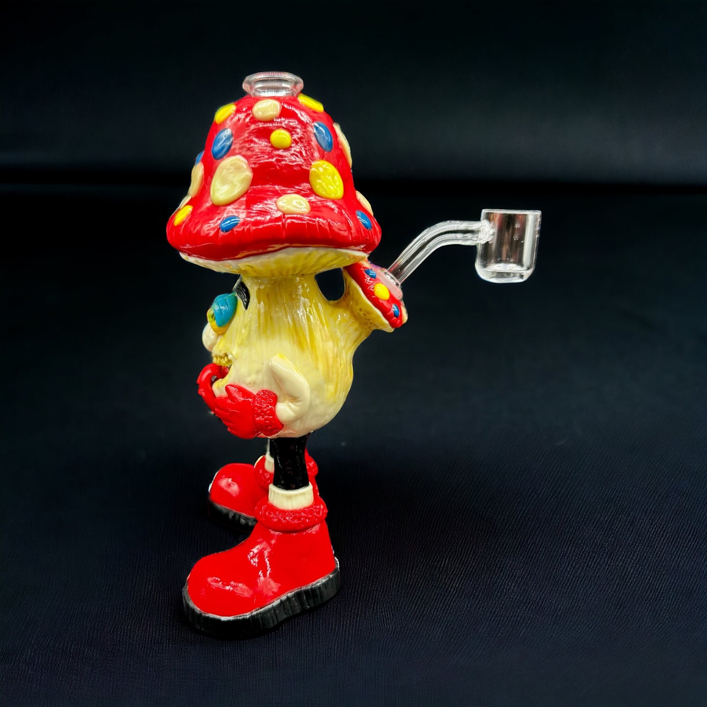 Funny Mushroom Rig Glow in the Dark red