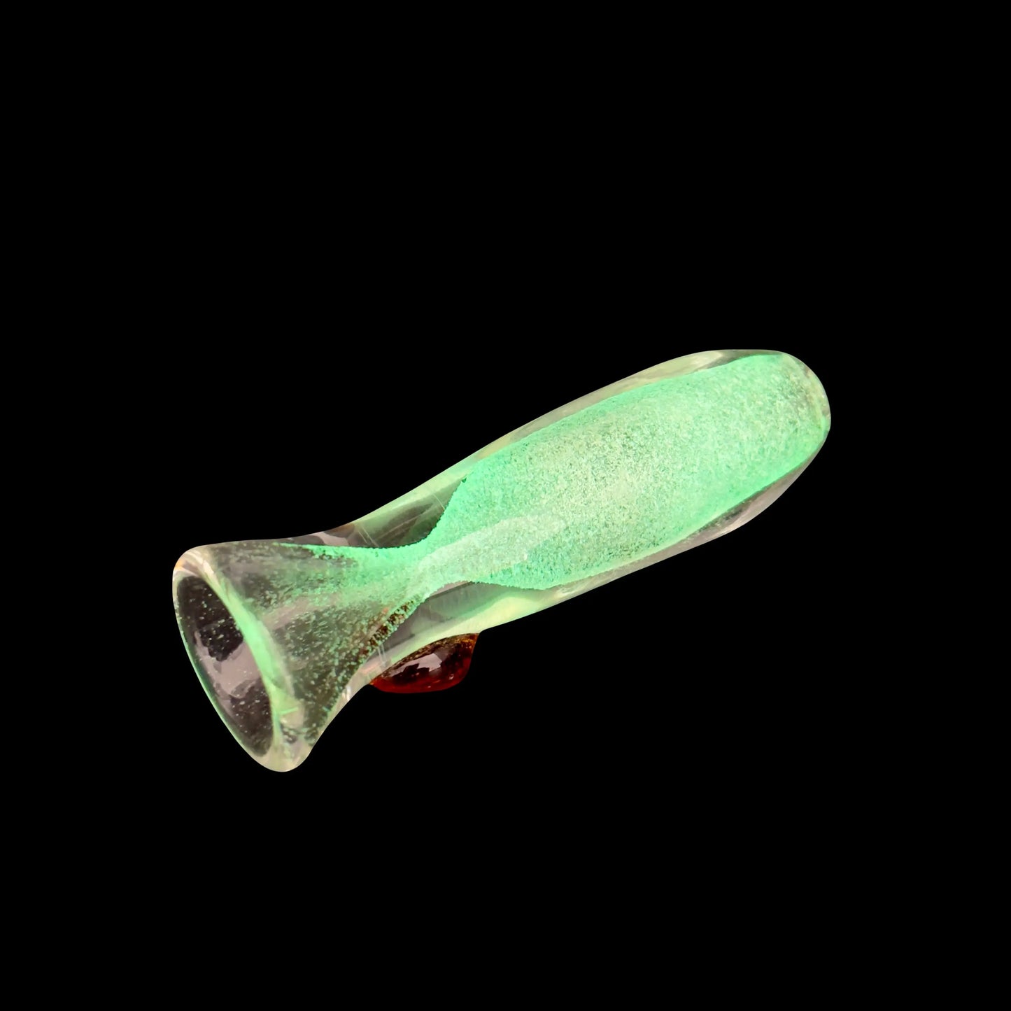 Glow in the Dark Glass Chillums green