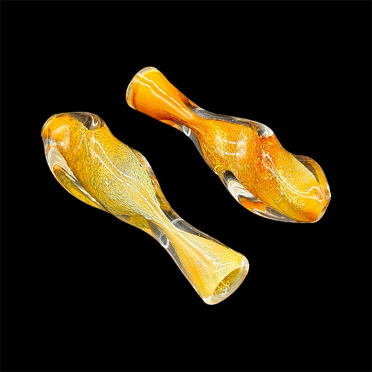 Golden Twister Chillums glass pipe 