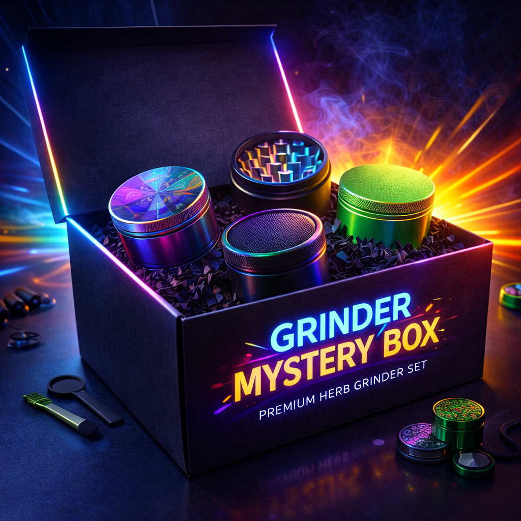 Grinder Mystery Box – Premium Herb Grinder Surprise Bundle