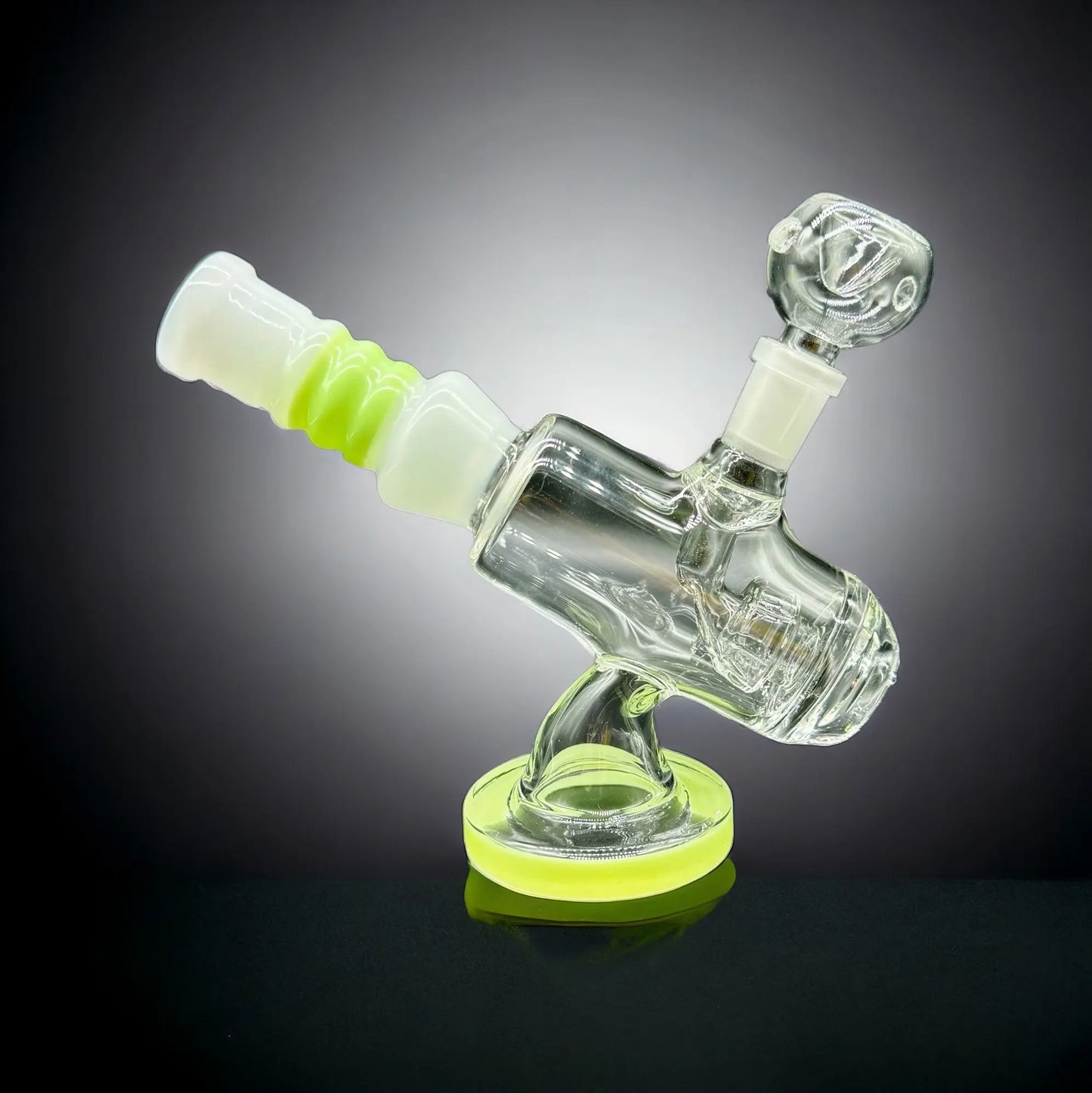 Microscope Shape Glass Bong 7"