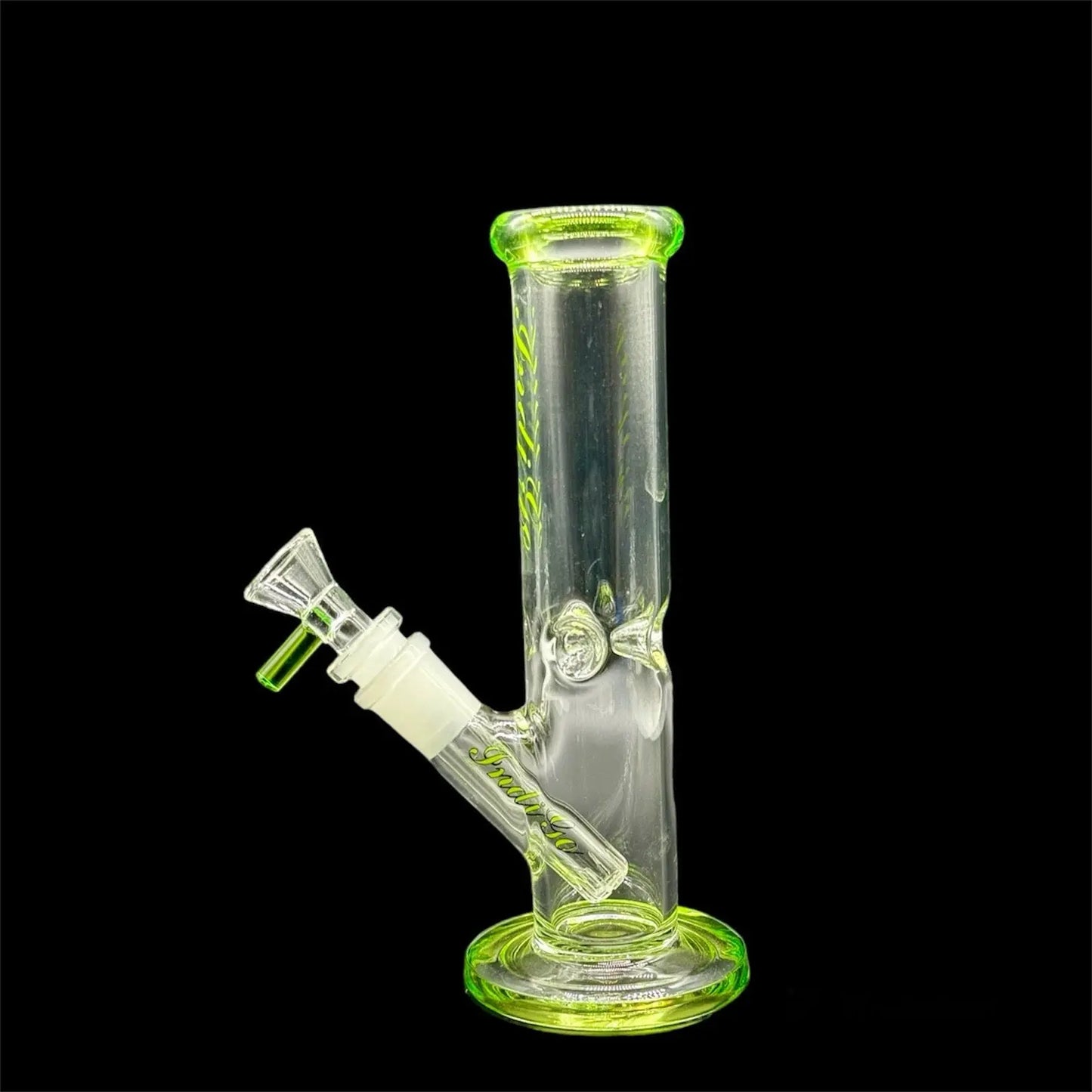 Mini Straight Tube Water Pipe 8» green color