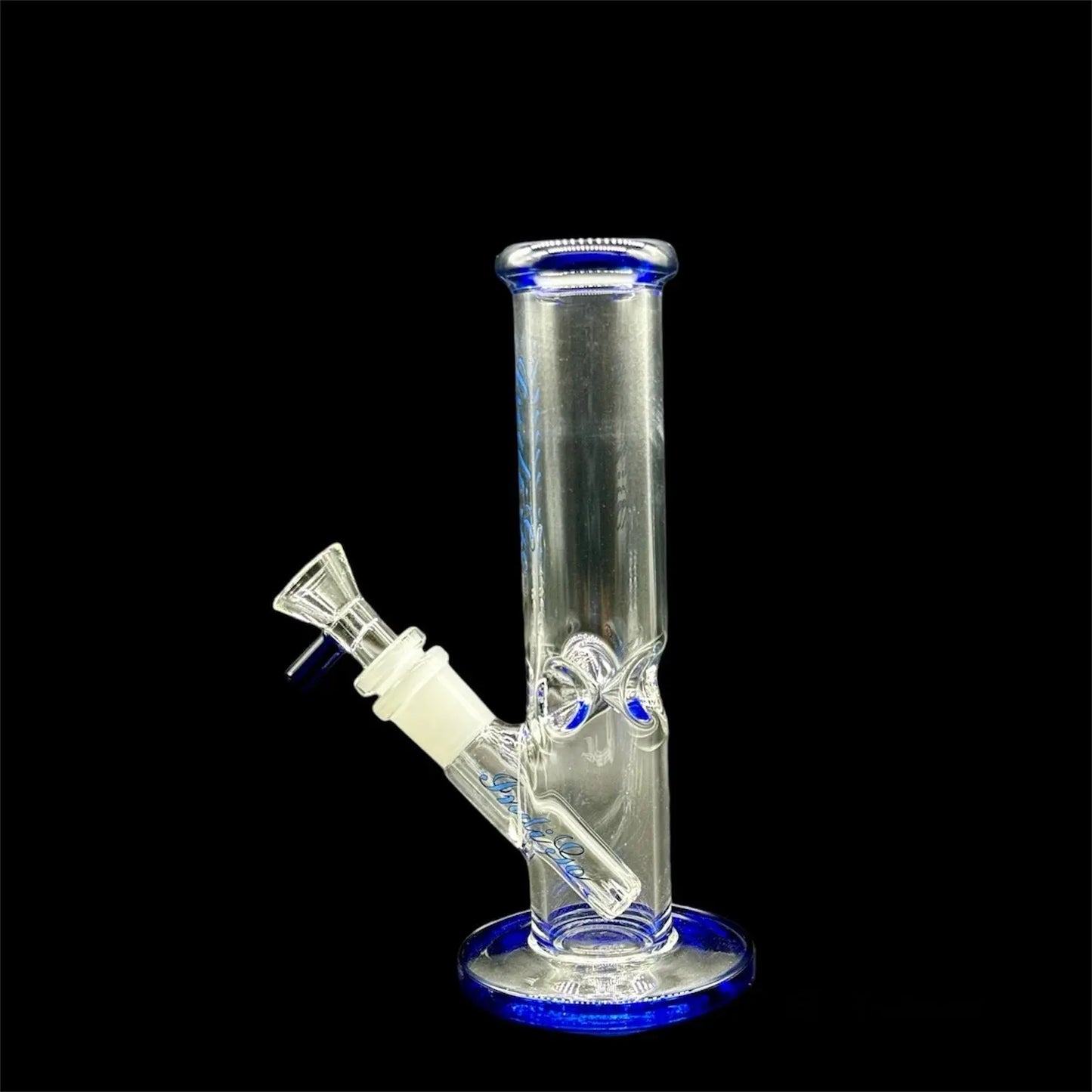 Mini Straight Tube Water Pipe 8» blue color
