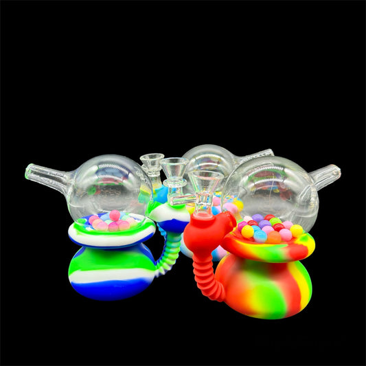 Mini Silicone Bubblers 5’’ random color
