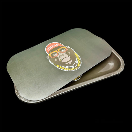 Monkey Rolling Tray with Magnetic Lid.