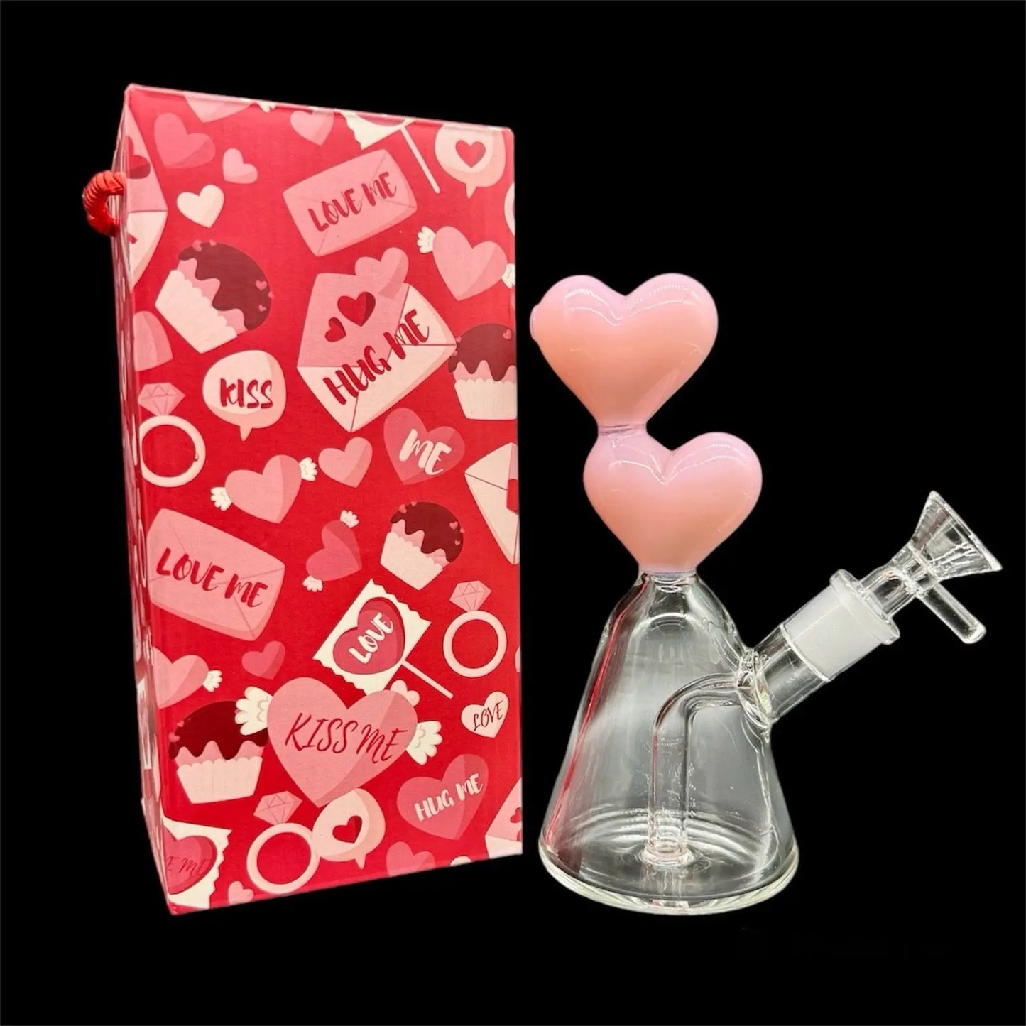 pink bong with gift box