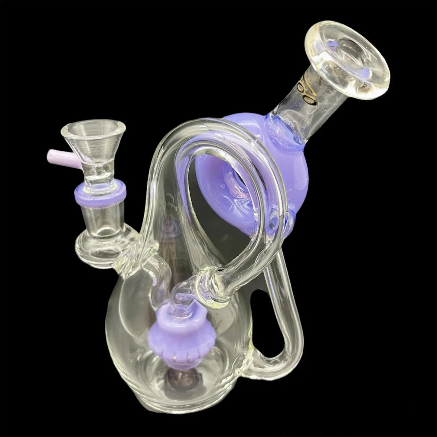 purple glass bong