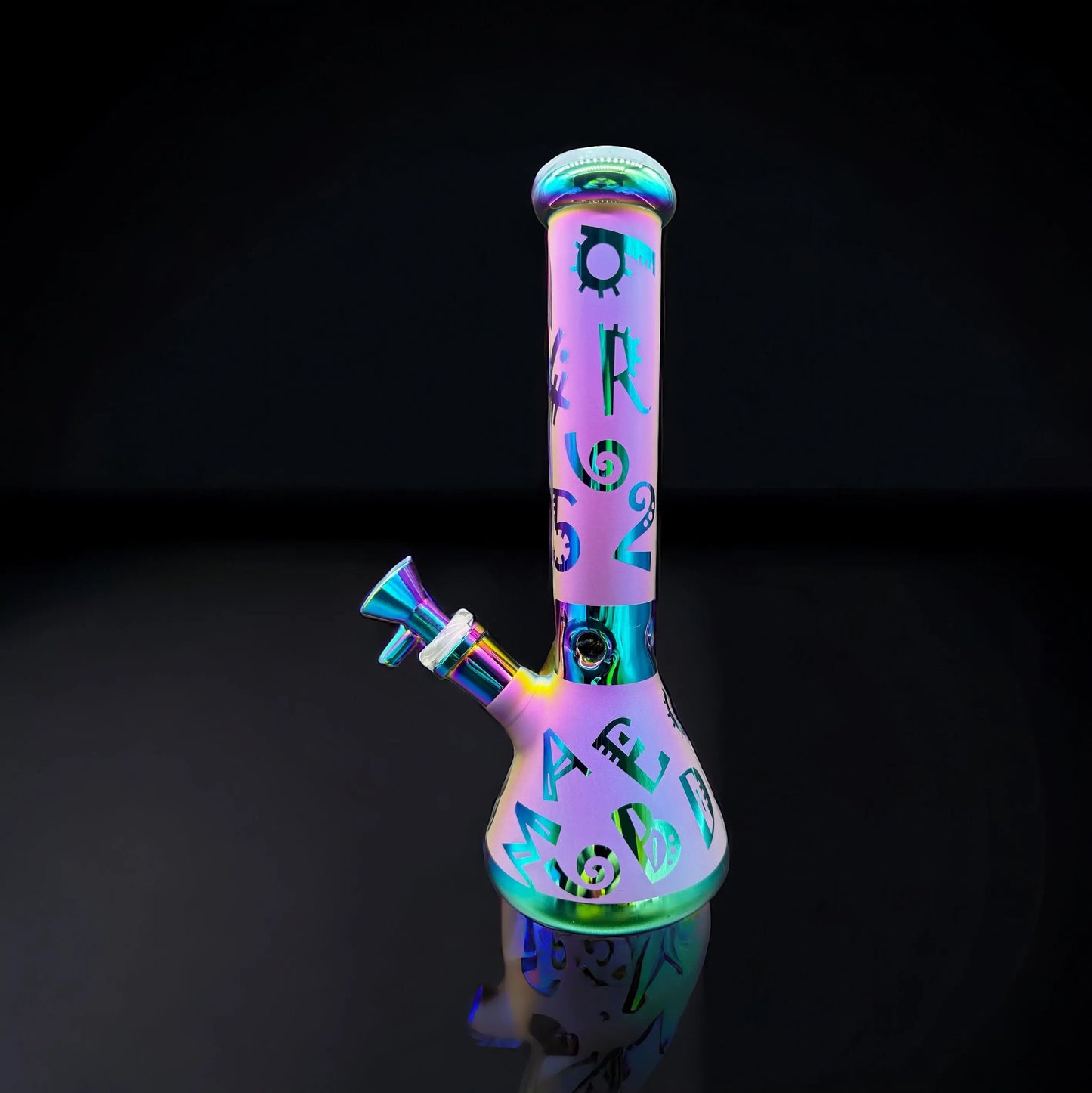 blue rainbow beaker