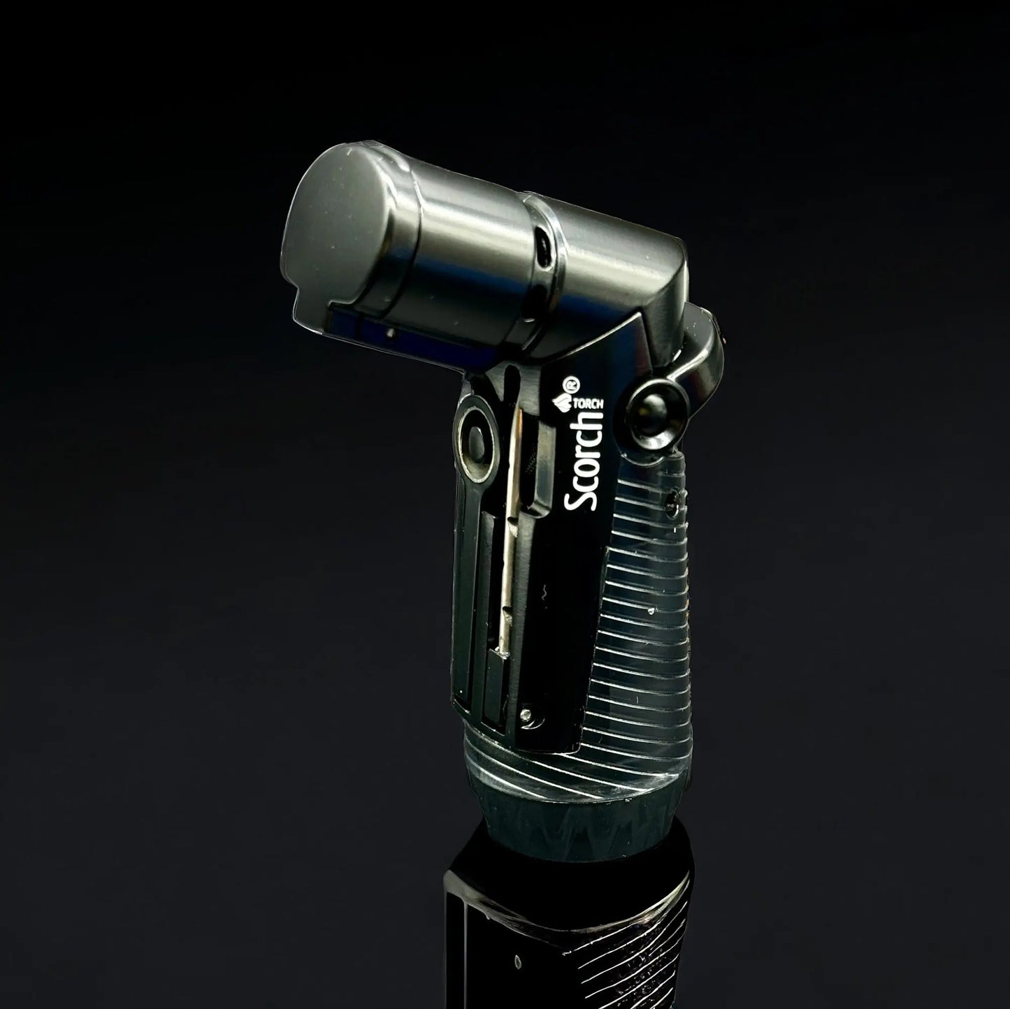 SCORCH TORCH Triple Jet Flame Butane Refillable Torch Lighter 61760 black color