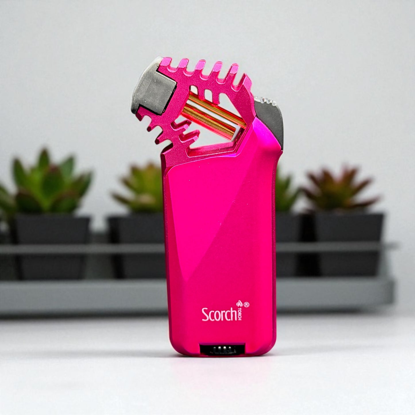 Scorch Torch Lighter 61560 – Pink refillable butane torch