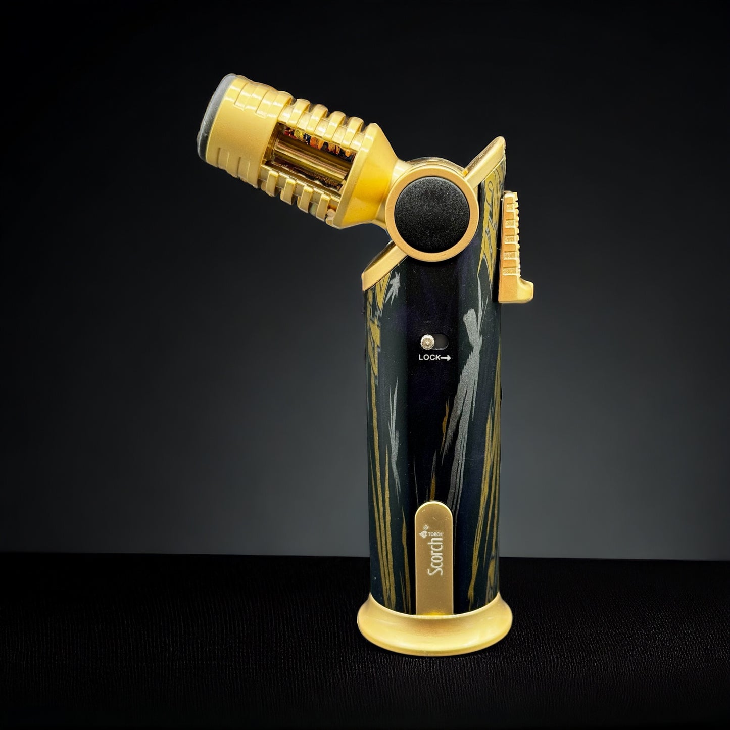 Scorch Torch Lighter gold black color