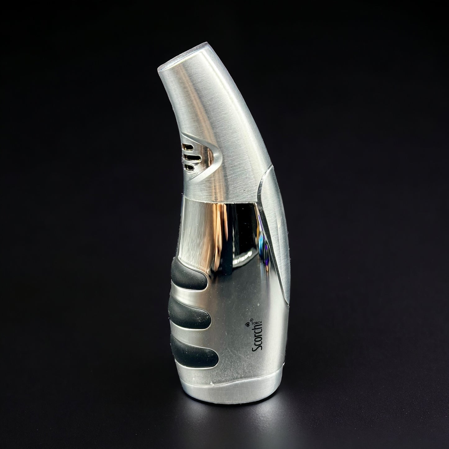 Scorch Torch Single Jet Flame Butane Torch Lighter 61606 silver color