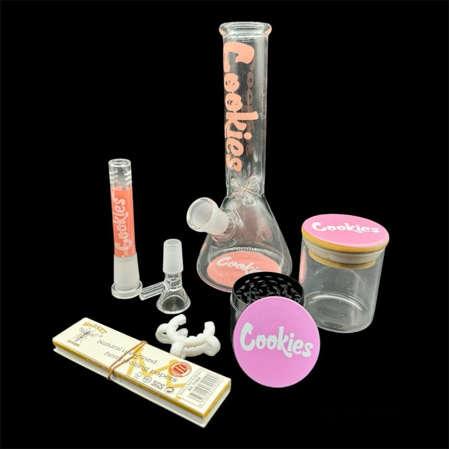 pink smoking set