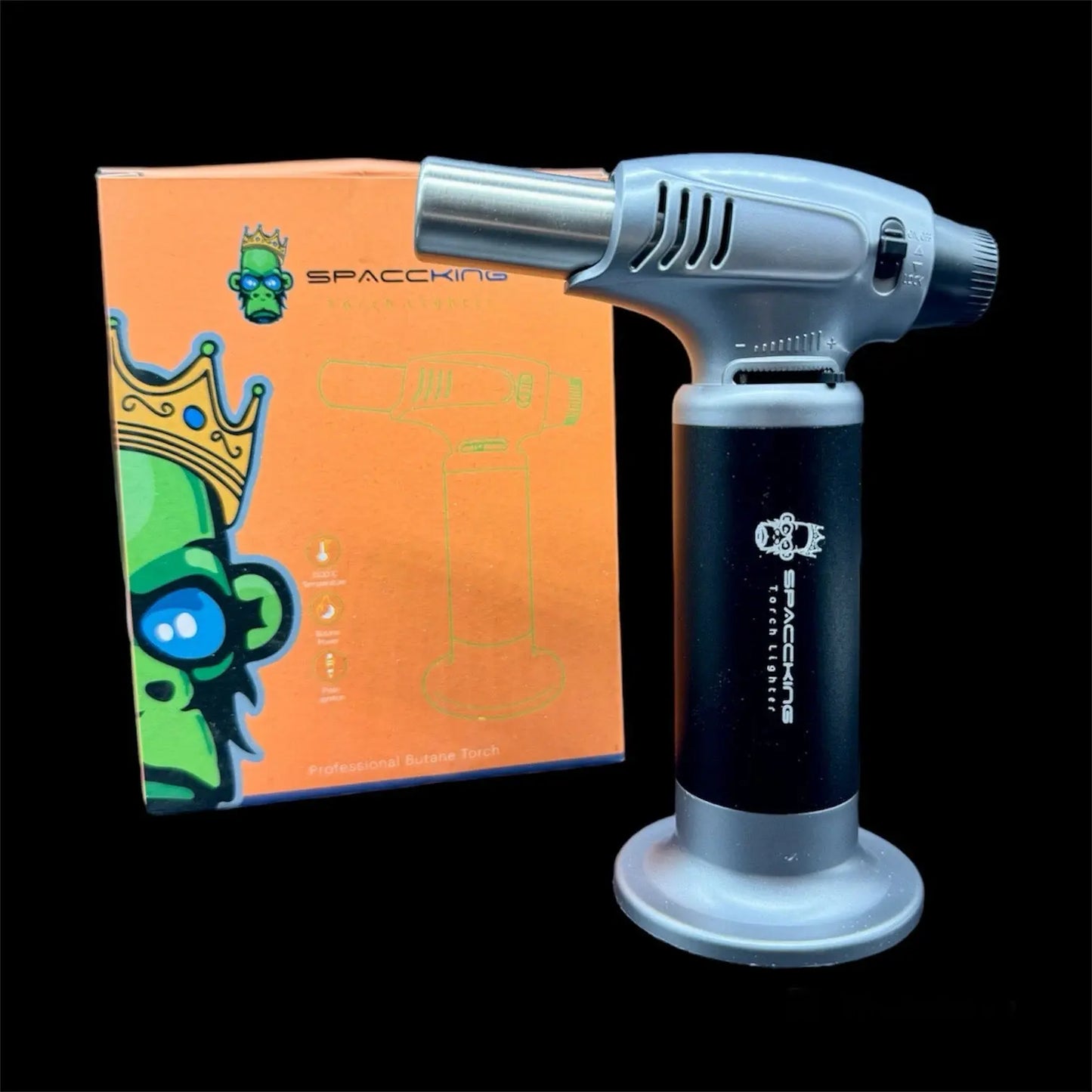 Space King Chrome Finish Torch Lighter silver colors