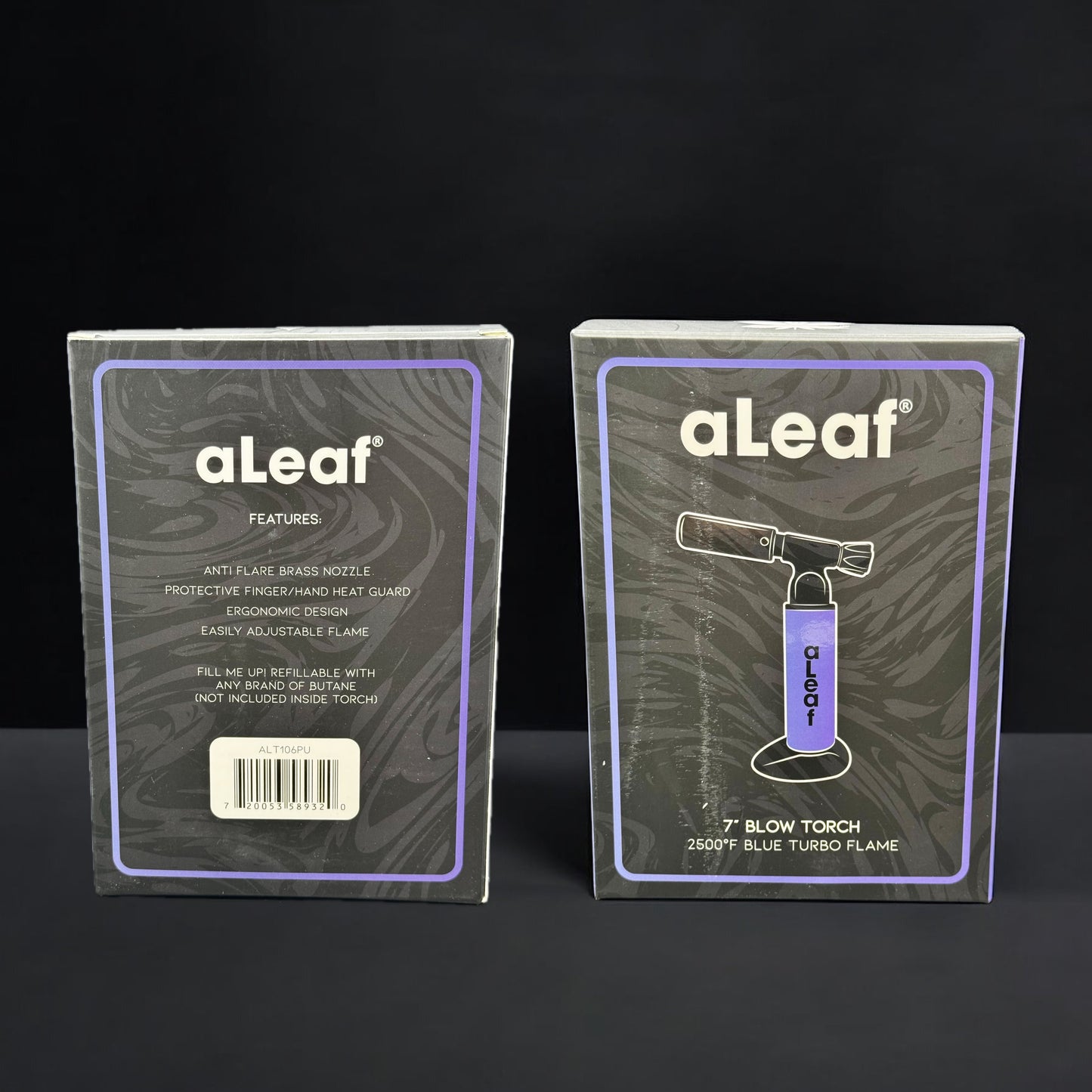 aLeaf 7” Butane Torch – 2500°F Dual Flame Refillable Dab Torch