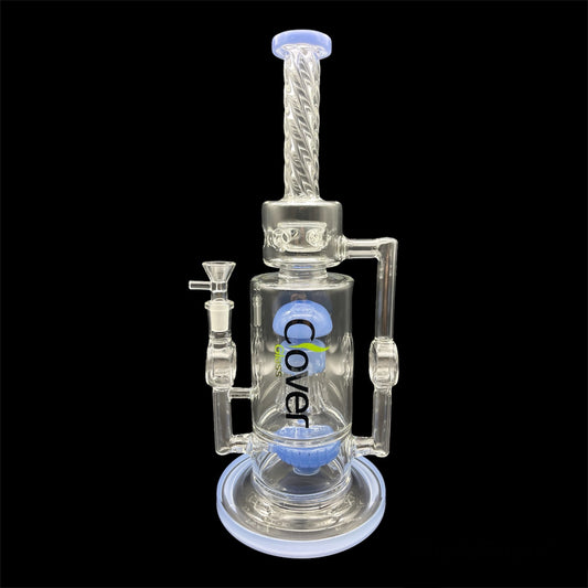Cover Recycler Glass Bong blue