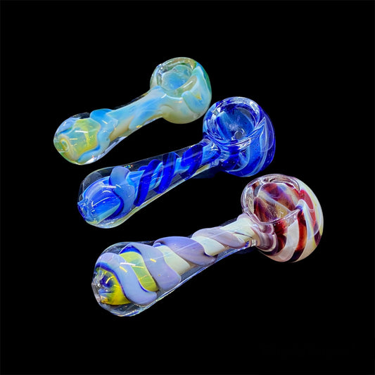 colored spoon glass pipes