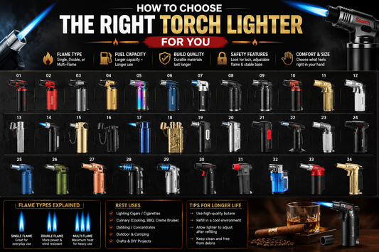 How to Choose the Right Torch Lighter: Single, Double, Triple & Multi-Flame Buying Guide (2026)