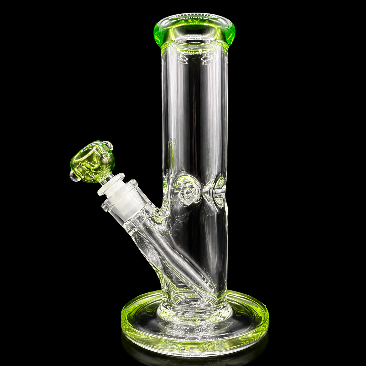 10” Straight Tube Glass Bong with 14mm Bowl – Borosilicate Water Pipe
