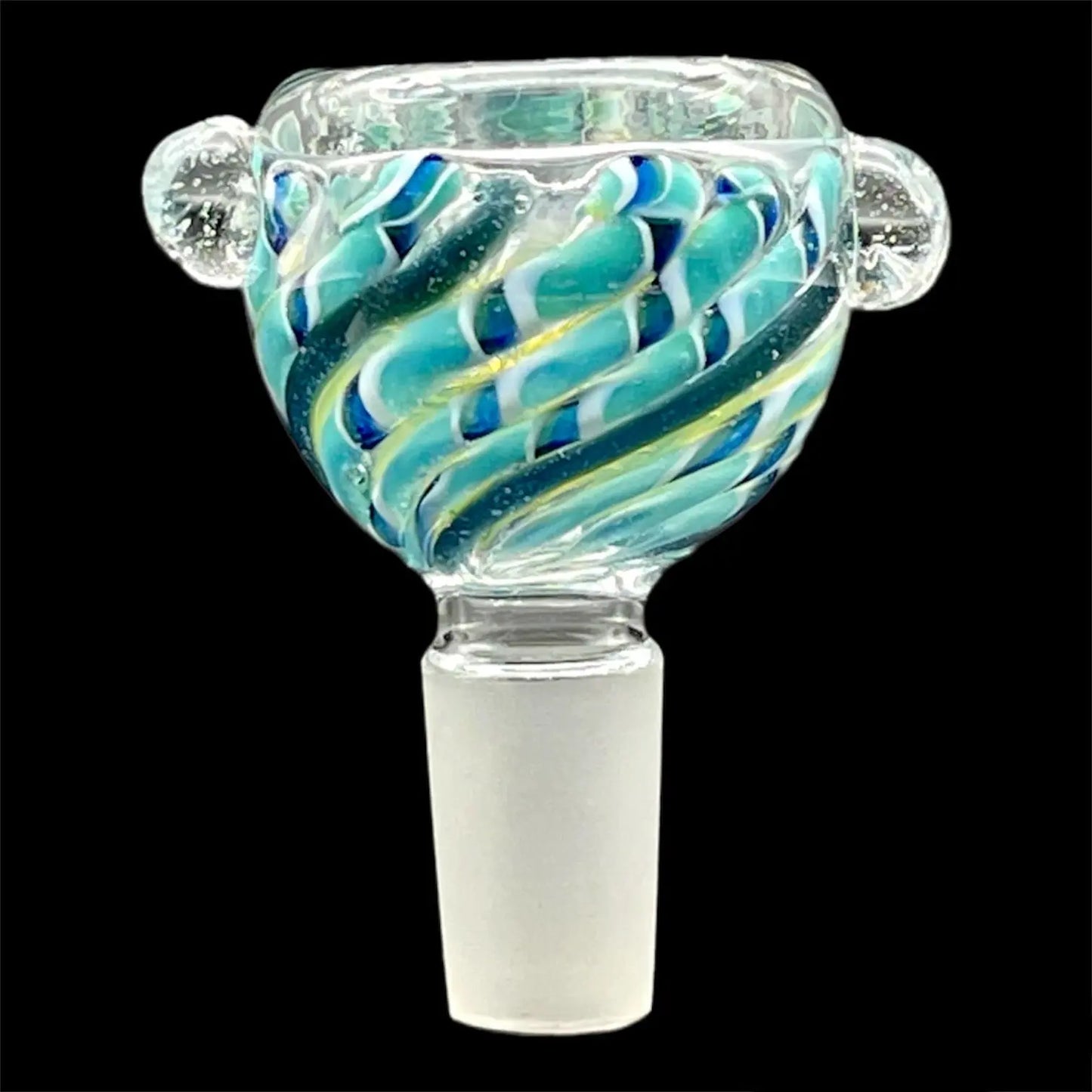 14mm male blue black slide bowl