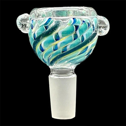 14mm male blue black slide bowl