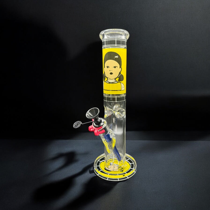 D&K Straight Tube Bong 12"