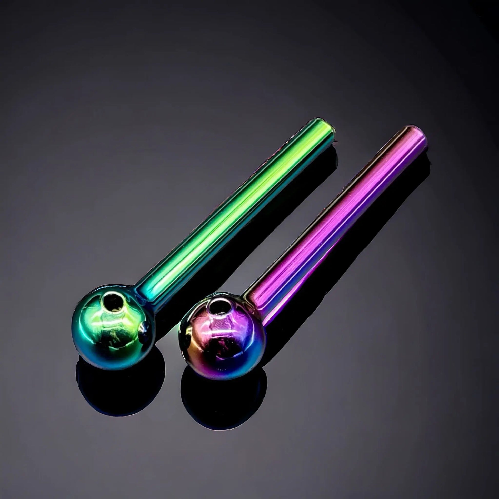 2 Pieces Pack - Rainbow Glass Oil Burner US Shop