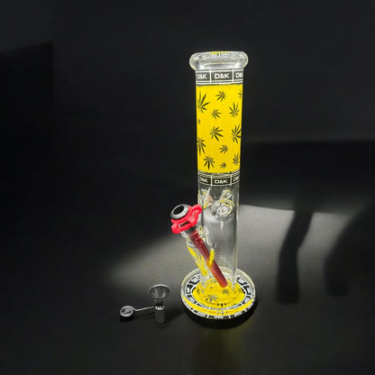D&K Straight Tube Bong 12"