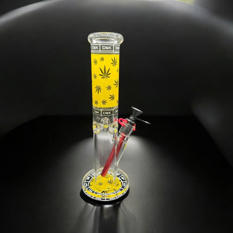 D&K Straight Tube Bong 12"