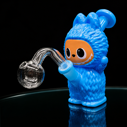 5” Mini Character Oil Burner Bubbler blue 