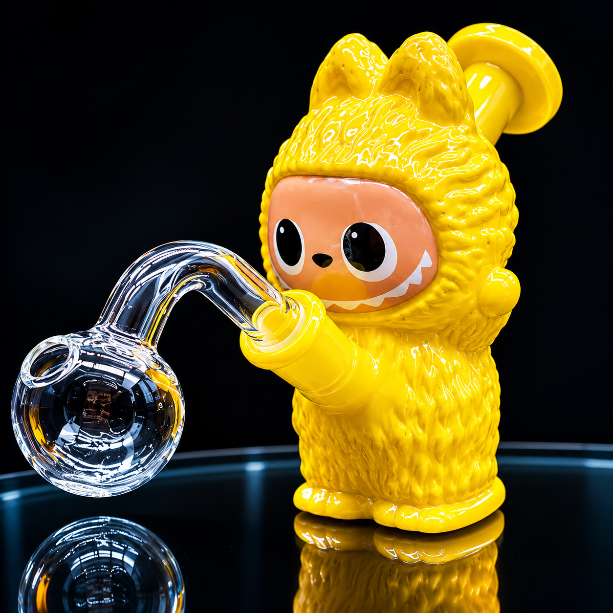 5” Mini Character Oil Burner Bubbler yellow 