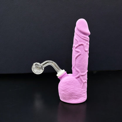 Silicone Realistic Penis Bong Oil Burner