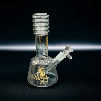 7 inch Hipster Beaker Bong – Black Finish