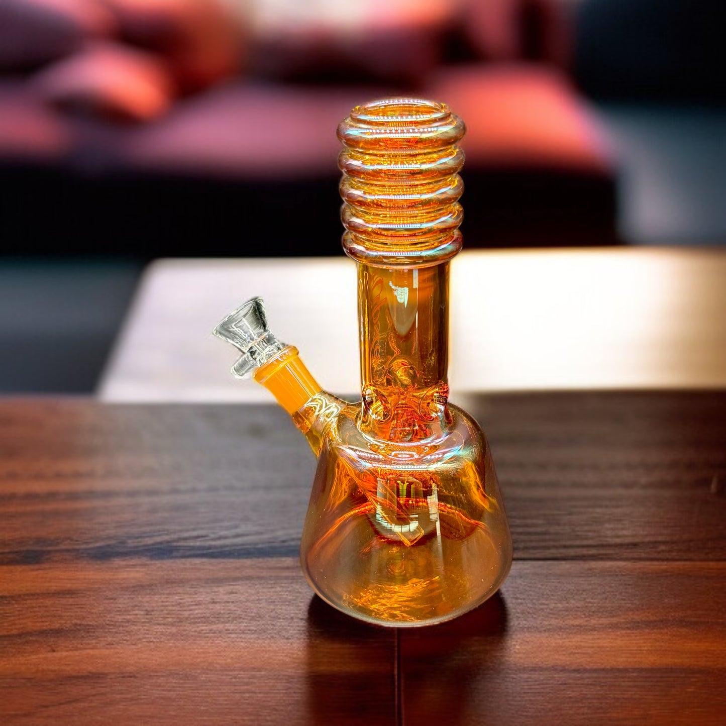 7” Hipster Beaker Bong – Borosilicate Glass Water Pipe 14mm Bowl