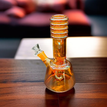 7” Hipster Beaker Bong – Borosilicate Glass Water Pipe 14mm Bowl