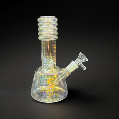 7 inch Hipster Beaker Bong – Rainbow Color