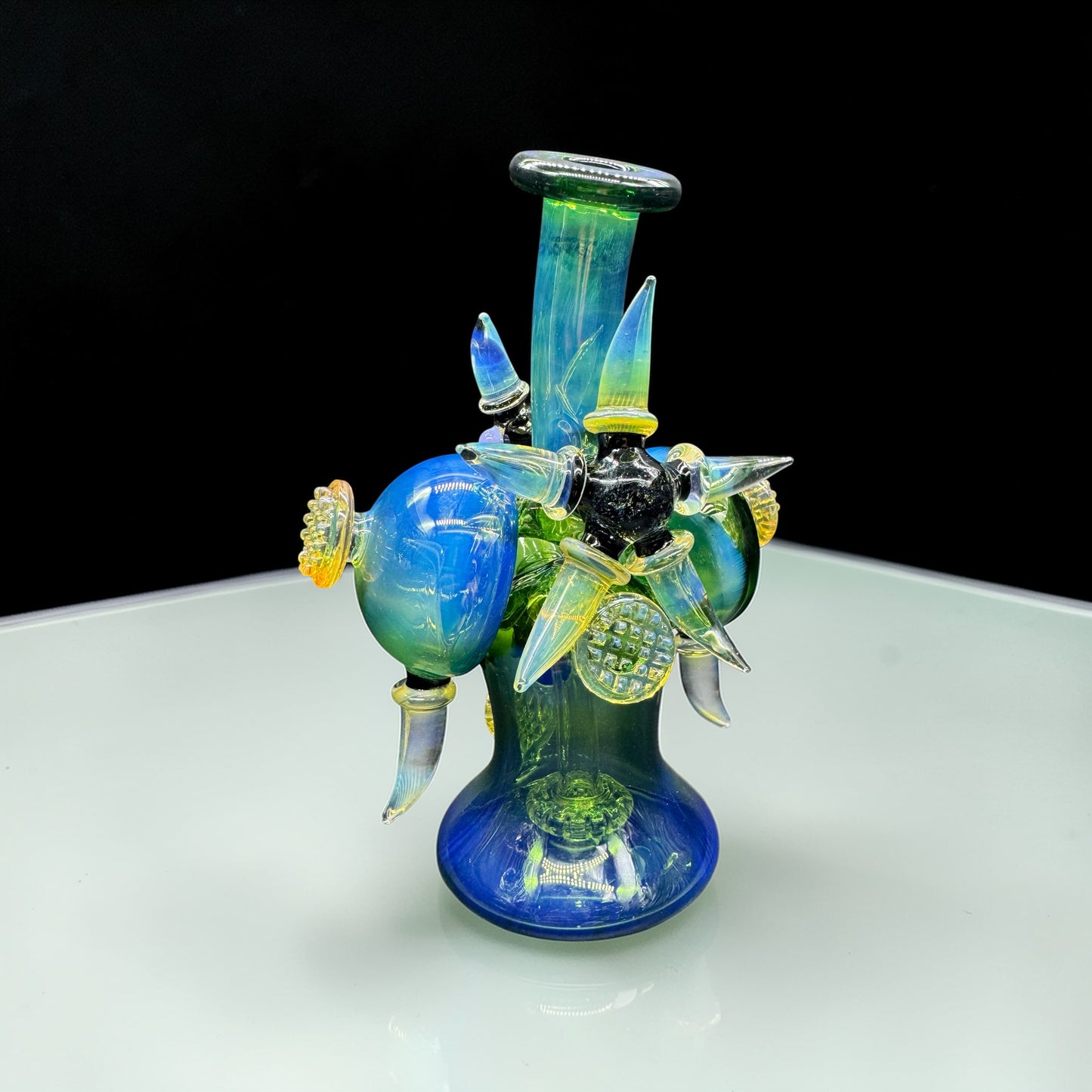 Unique Hand Blown Glass Water Pipe back view 