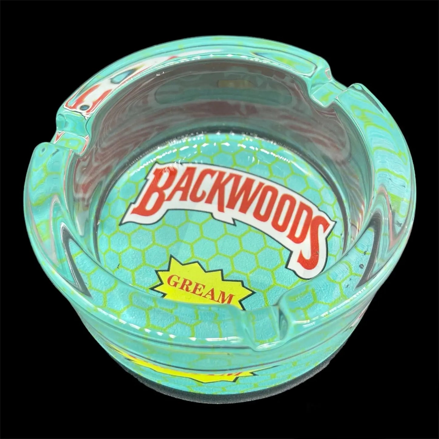 BackWoods Glass Ashtrays blue