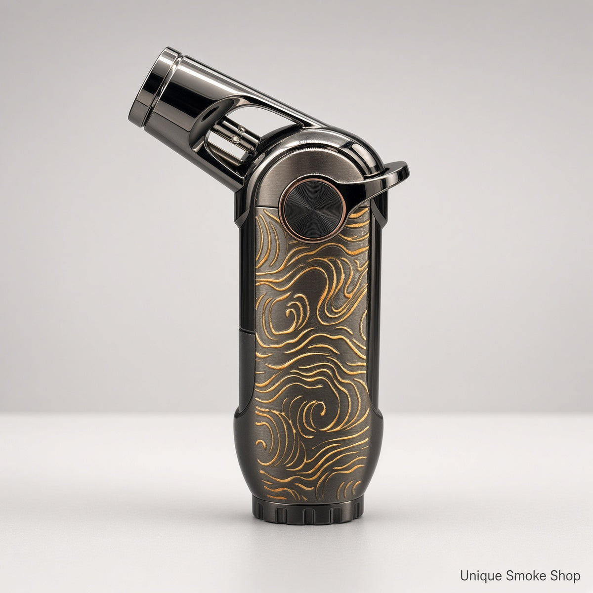 Scorch Torch 61895 metal jet lighter gold black 