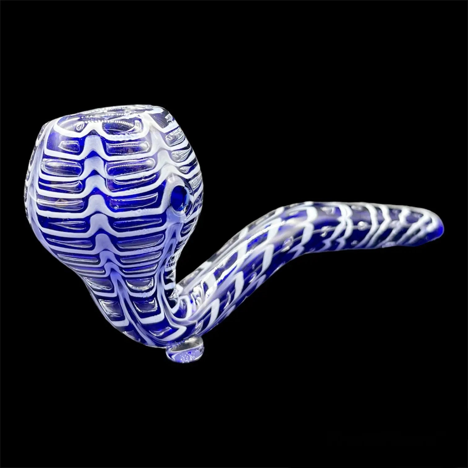 Blue Unique Sherlock Glass Pipes 7.5''